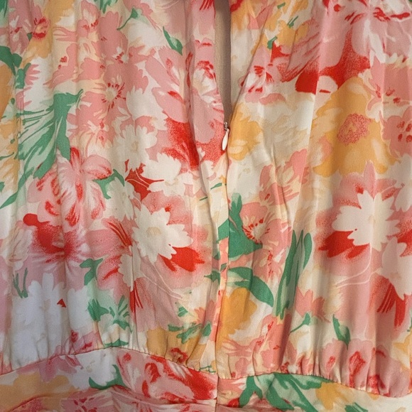 Emily Wonder Laurel Floral Dress in Ivory Multi size 1X - Picture 5 of 6